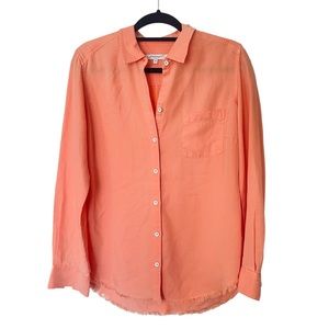 Foxcroft long sleeve shirt with fringe detailing size 10